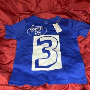NWT - Children’s Place Birthday T-Shirt - 3 Years Old - Size 3T